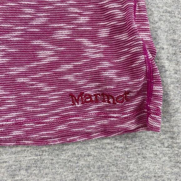 Marmot Shirt Womens Extra Small Purple Tee Short Sleeve Activewear Gym Jogging - Picture 6 of 10